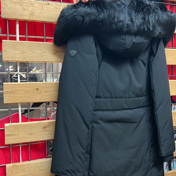 NWT,1 MADISON Detachable FOX FUR PARKA DOWN COAT,(black with black real fur) - Picture 16 of 16